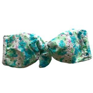 Victoria Secret Bikini Top  Blue Floral Size XSmall